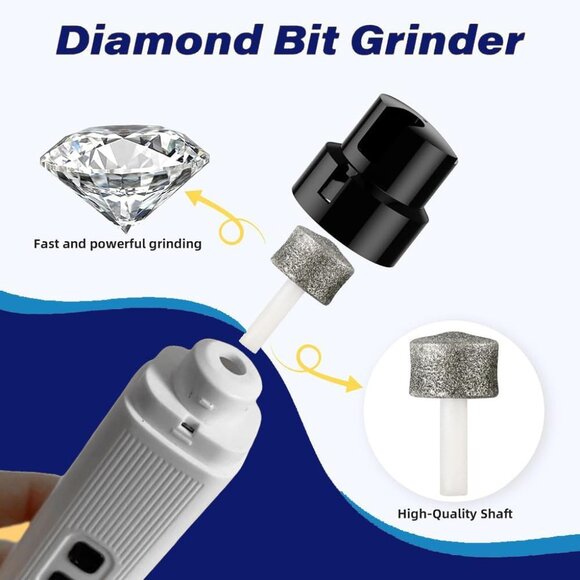 Quiet Electric Pet Nail Grinder with 2 Speeds and Safety Light - Picture 3 of 8